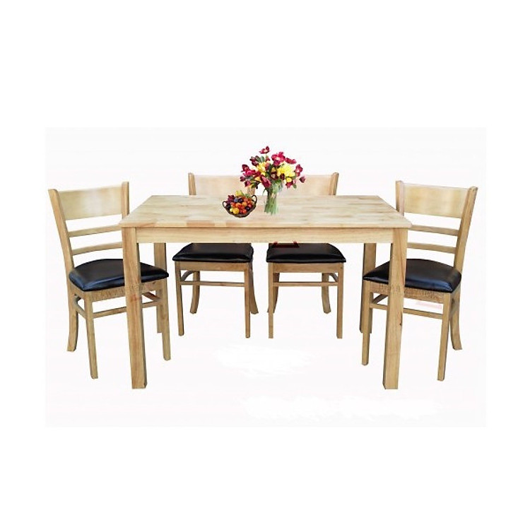 Bộ Bàn Ăn 4 Ghế Cabin (Tự Nhiên)