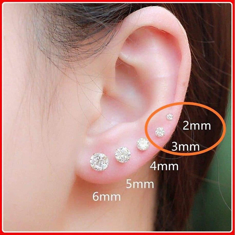 (BẠC CHUẨN) BÔNG TAI NỤ BẠC TA NAM NỮ TRẺ EM TRANG SỨC CAO CẤP NO.93 HOA TAI