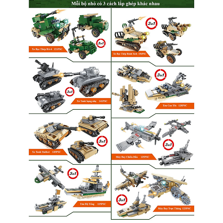 Bộ Đồ Chơi Lắp Ghép Robot Thép 27IN1 Chính hãng Giá tốt - Hình ảnh 5