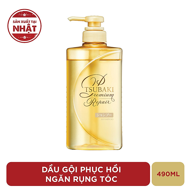 Dầu Gội TSUBAKI Phục Hồi Ngăn Rụng Tóc 490ml