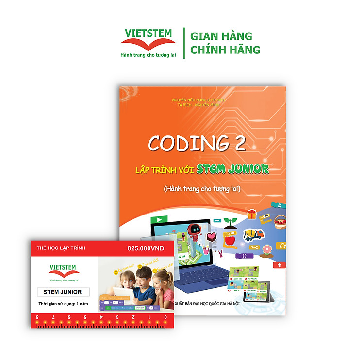 Sách và Khóa Học Lập Trình Dành Cho Học Sinh Lớp 2 (Lập Trình STEM JUNIOR)