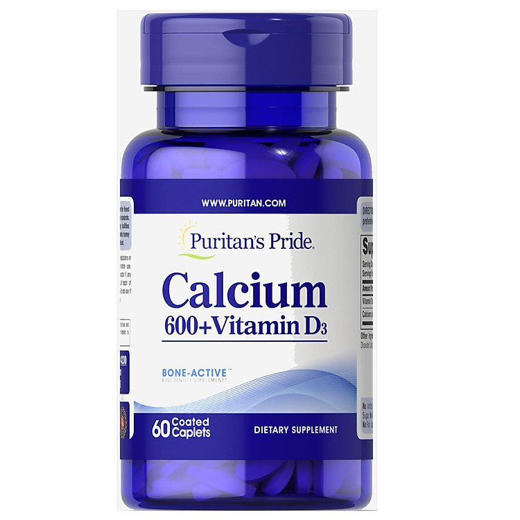 Thực phẩm chức năng bảo vệ sức khỏe xương Calcium 600 with vitamin D (bổ sung Canxi và Vitamin D)