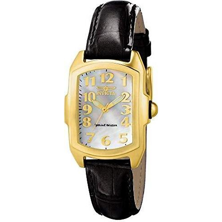 Invicta Women's 13834 "Lupah" 18k Gold-Plated Stainless Steel Mother-Of-Pearl Dial Watch