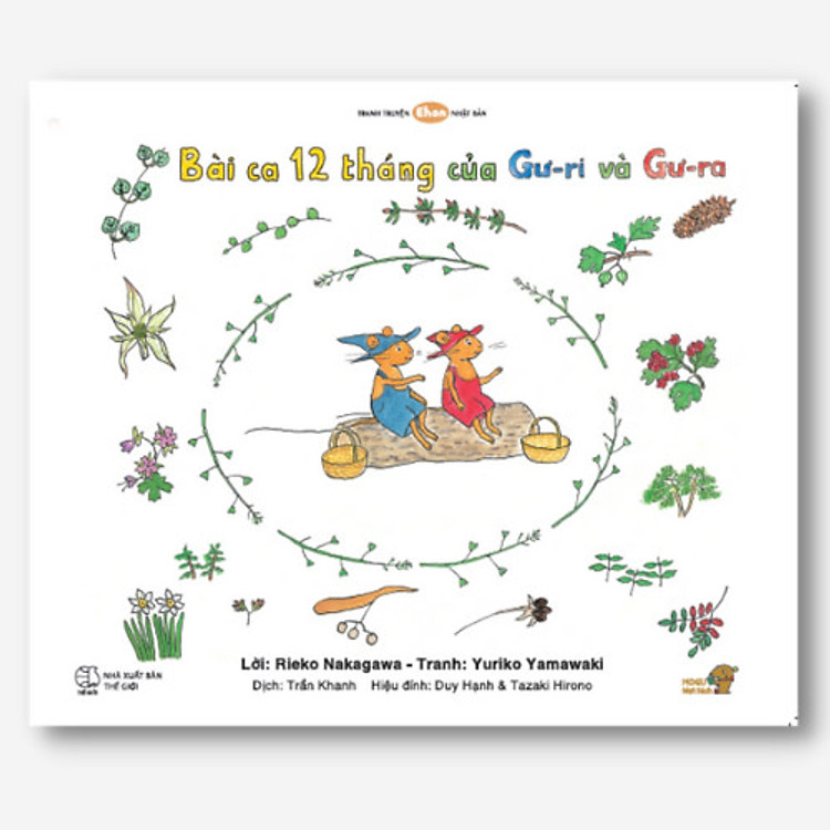 Truyện Ehon bé 3-4-5 tuổi - Bài ca 12 tháng của Gư-ri và Gư-ra