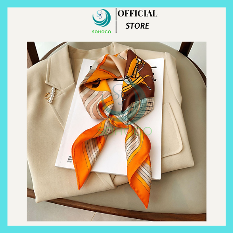 Khăn Lụa Vuông 70 cm -CHỌN MẪU- Khăn Turban Badana Quàng Cổ Nữ Công Sở Quấn Tóc Quấn Túi Làm Áo Yếm Lụa Cao Cấp