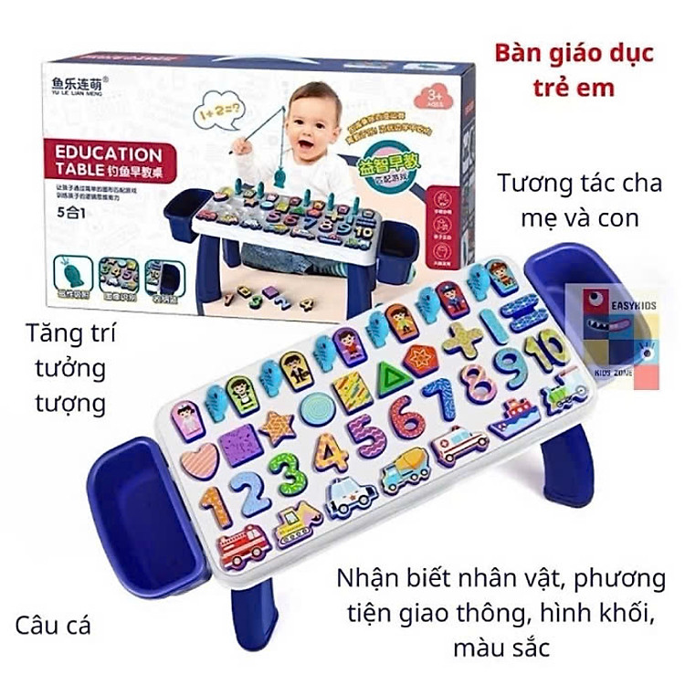 Mua Bàn học chữ số thông minh 5 trong 1 - HENRYSA Chính hãng Tiết kiệm - Hình ảnh 3