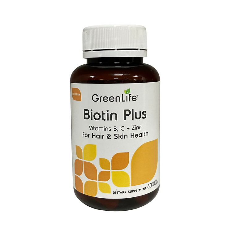 Viên Uống Biotin Plus Greenlife Bổ Sung Vitamin B+ C Và Kẽm Giúp Tóc Chắc Khỏe, Làn Da Săn Chắc