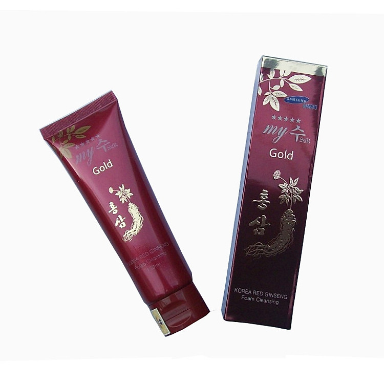 Sữa rửa mặt nhân sâm Hàn Quốc sáng da My Gold 130ml