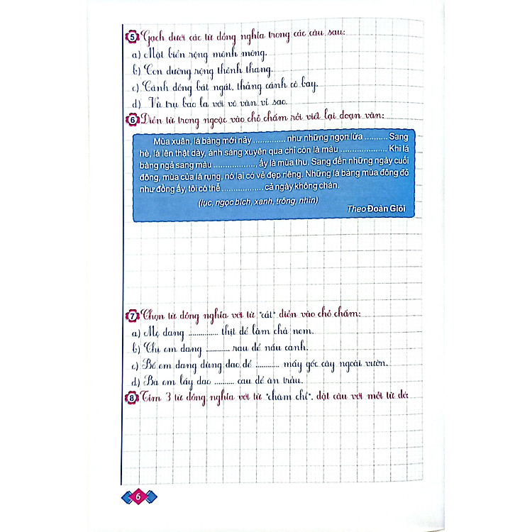 Vở Ô Li Bài Tập Tiếng Việt Lớp 5 - Tập 1 (Chân Trời) - Ảnh 6