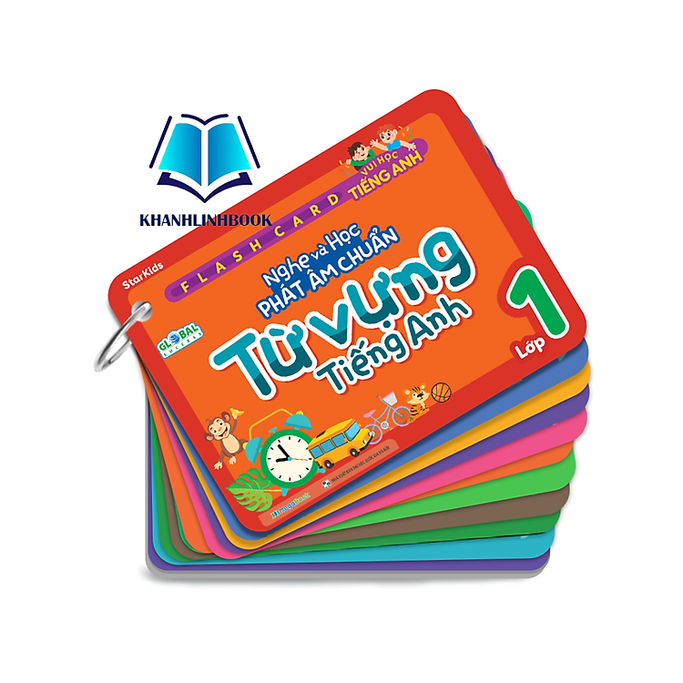 Flashcard Vui Học Tiếng Anh Nghe và Học Phát Âm Chuẩn Từ Vựng Tiếng Anh Lớp 1