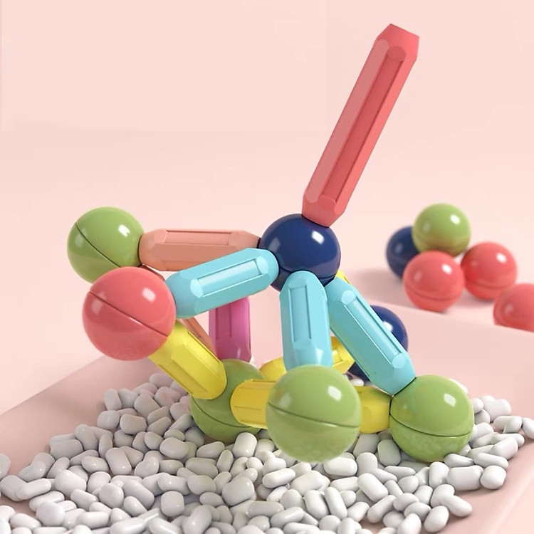 Bộ Nam Châm Xếp Hình Nubie - 50 chi tiết Chính hãng Tiết kiệm - Hình ảnh 5