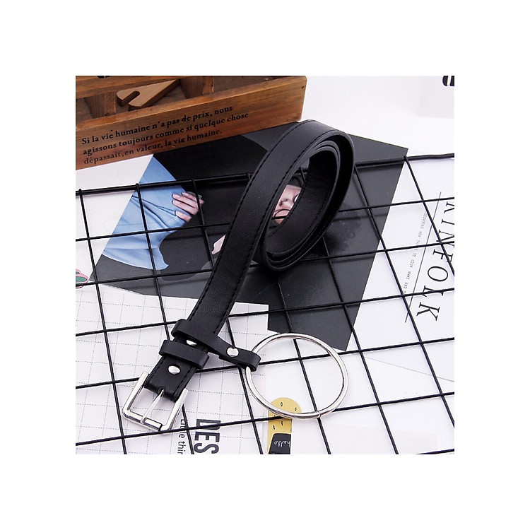 Thắt Lưng Da Nữ Khuy Inox Phong Cách Hàn Quốc Cá Tính TL1