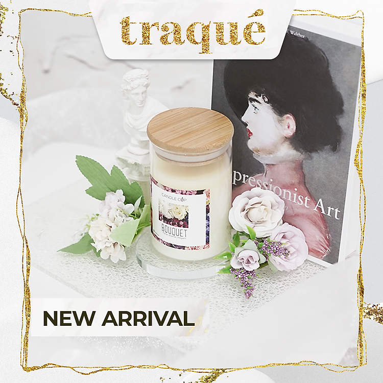 Nến thơm tinh dầu cao cấp không khói an toàn Candle Cup - BOUQUET - M - 200G (CÓ NẮP)