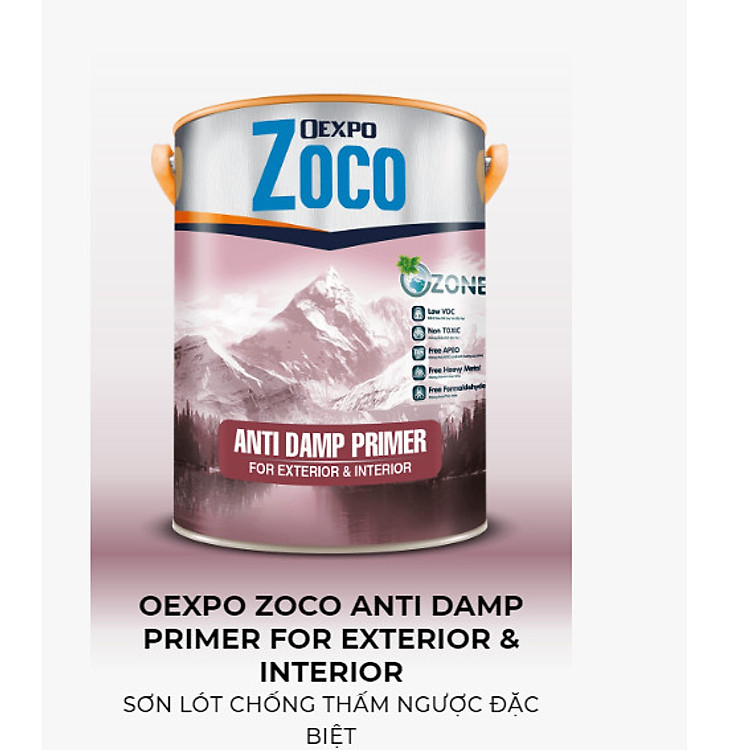OEXPO ZOCO ANTI DAMP PRIMER FOR EXTERIOR & INTERIOR – SƠN LÓT CHỐNG THẤM NGƯỢC ĐẶC BIỆT