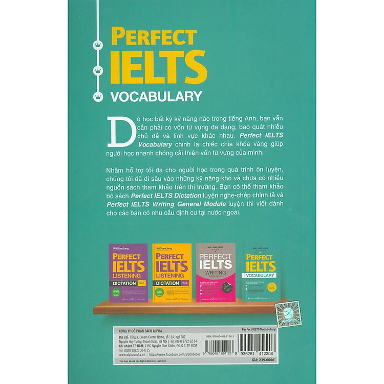 Perfect IELTS Vocabulary - William Jang (Tái Bản Mới Nhất) - Ảnh 3