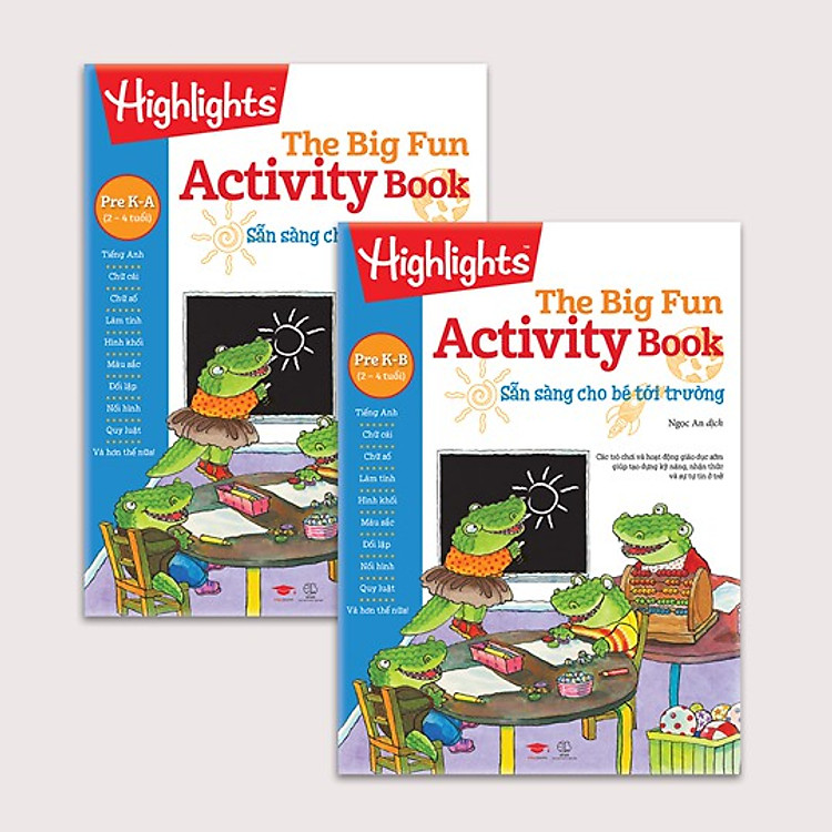 Big Fun Activity Book Pre K – Sẵn Sàng Cho Bé Tới Trường (Bộ 2 Cuốn)