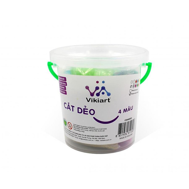 Cát dẻo 4 màu Vikiart