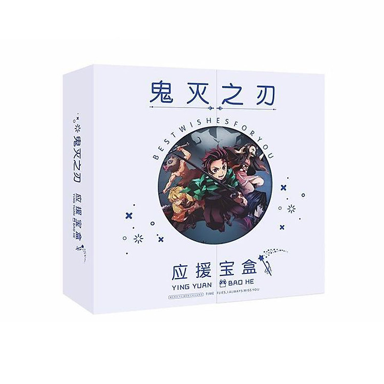 Hộp quà viền tròn Kimetsu no Yaiba Diệt quỷ cứu nhân giftbox anime tặng ảnh thiết kế vcone