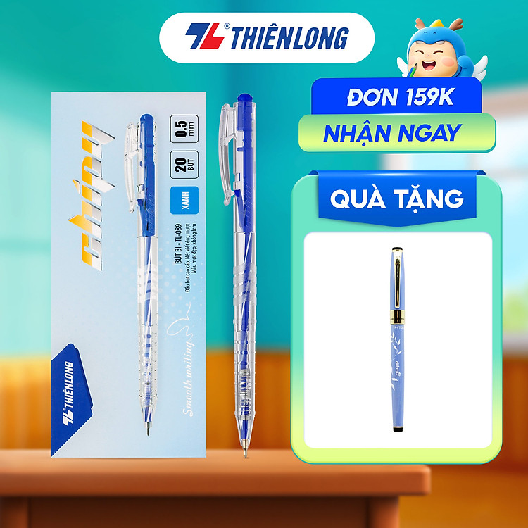 Bộ Bút Bi Thiên Long TL-089 (20 cây)