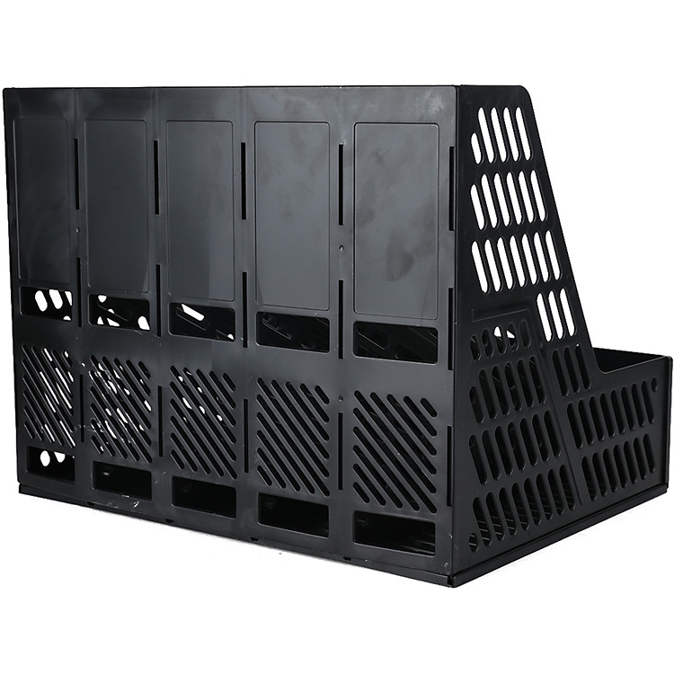 Giá Tài Liệu 5 Ngăn Đứng Deli, Ghi Xám 9835 - Ảnh 2