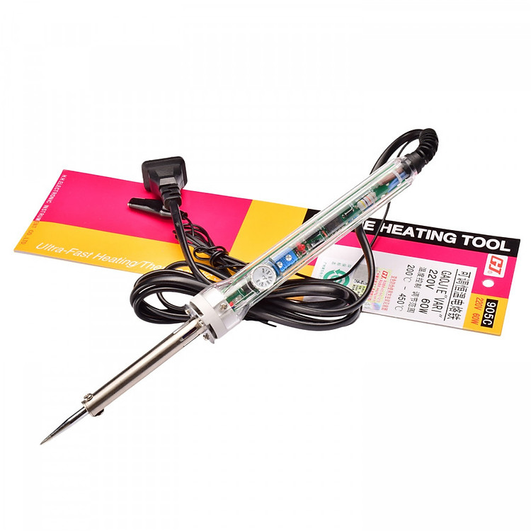 Mỏ hàn chì chỉnh nhiệt độ 60W Hoàng hoa 905C D00-237