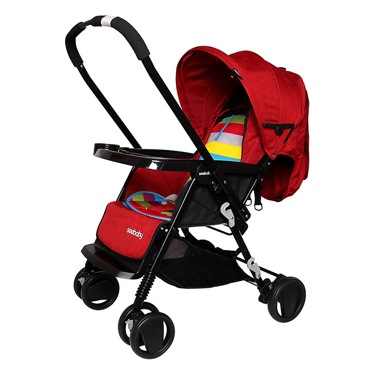 Xe Đẩy Trẻ Em Seebaby T11 Đỏ Chính hãng Giá rẻ - Hình ảnh 2
