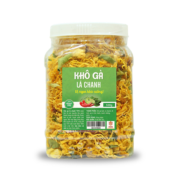 Khô Gà Lá Chanh Cay TeTe 500gram