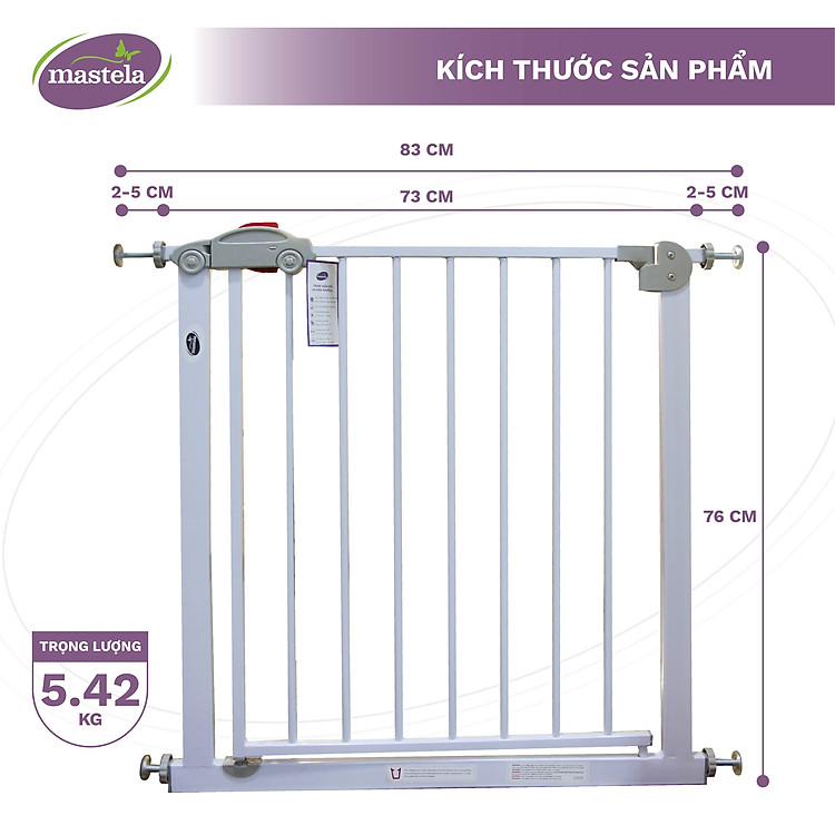 Mua Thanh chắn cửa Mastela D04 an toàn cho bé Chính hãng Tiết kiệm - Hình ảnh 5