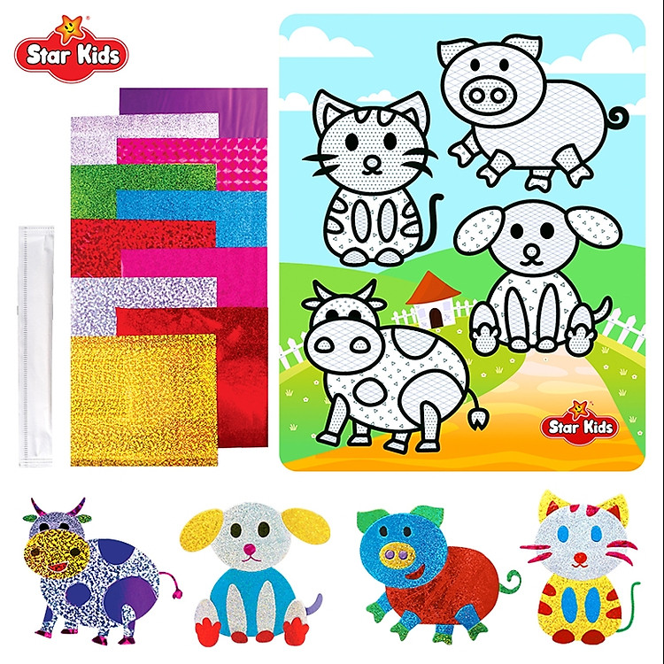 Mua Bộ Tranh Dán Thú Cưng RSTAR K-603 Chính hãng Ưu đãi - Hình ảnh 2