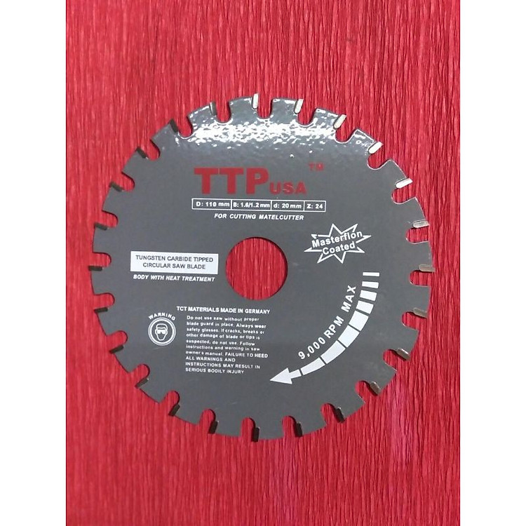 Lưỡi cắt sắt TTP usa 110 mm 24 răng madein germany - 110 24 r