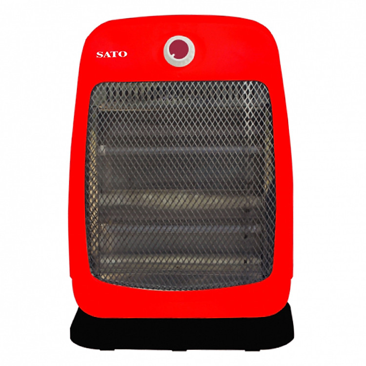 Quạt Sưởi SATO ST-QS2B(D) 2 bóng (màu đỏ) - Hàng chính hãng