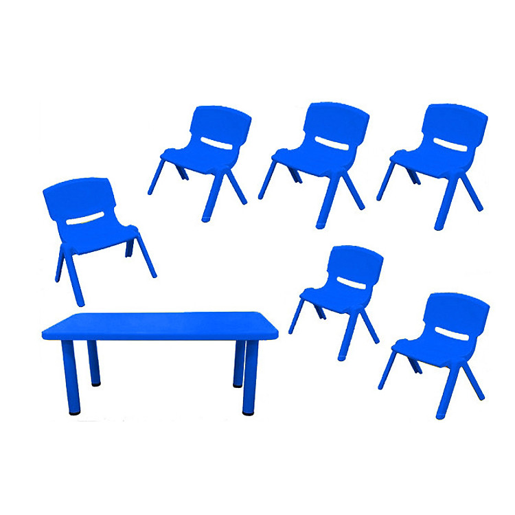 Bộ Bàn Ghế Mầm Non Hình Chữ Nhật 6 Ghế TH01