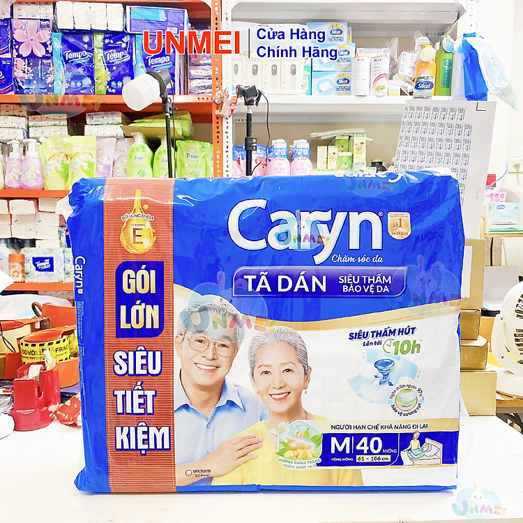 Tã Dán Siêu Thấm Caryn Gói M40 Chính hãng Ưu đãi