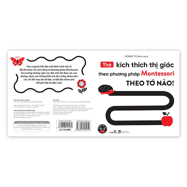 Thẻ Kích Thích Thị Giác Montessori (dành cho trẻ 0-3 tuổi)