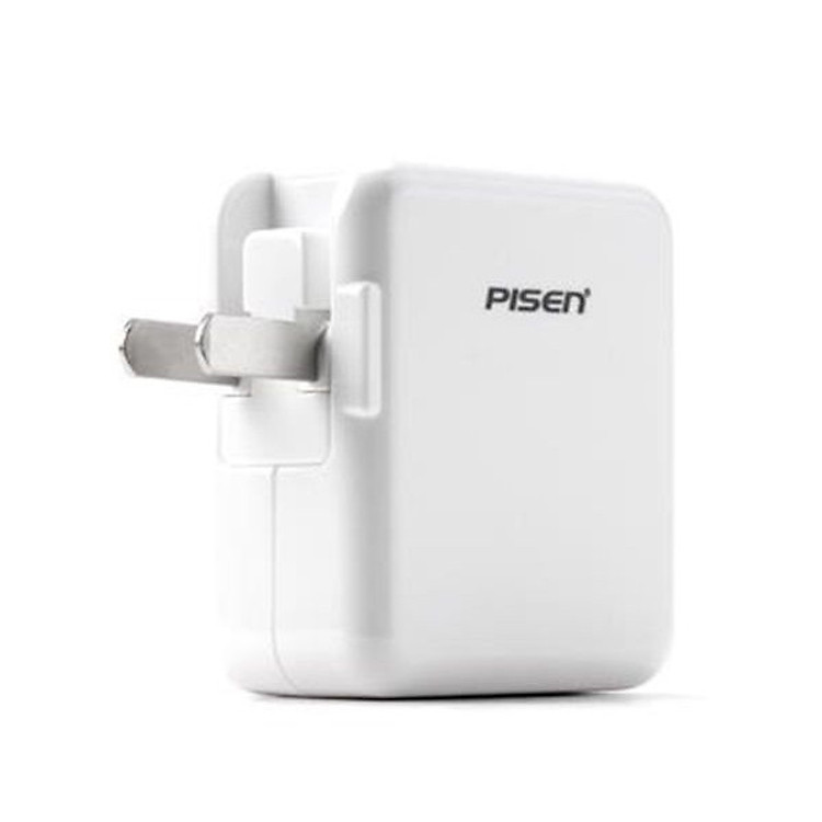 Adapter Sạc iPad Pisen 2 Cổng USB 1A & 2.4A - Hàng chính hãng