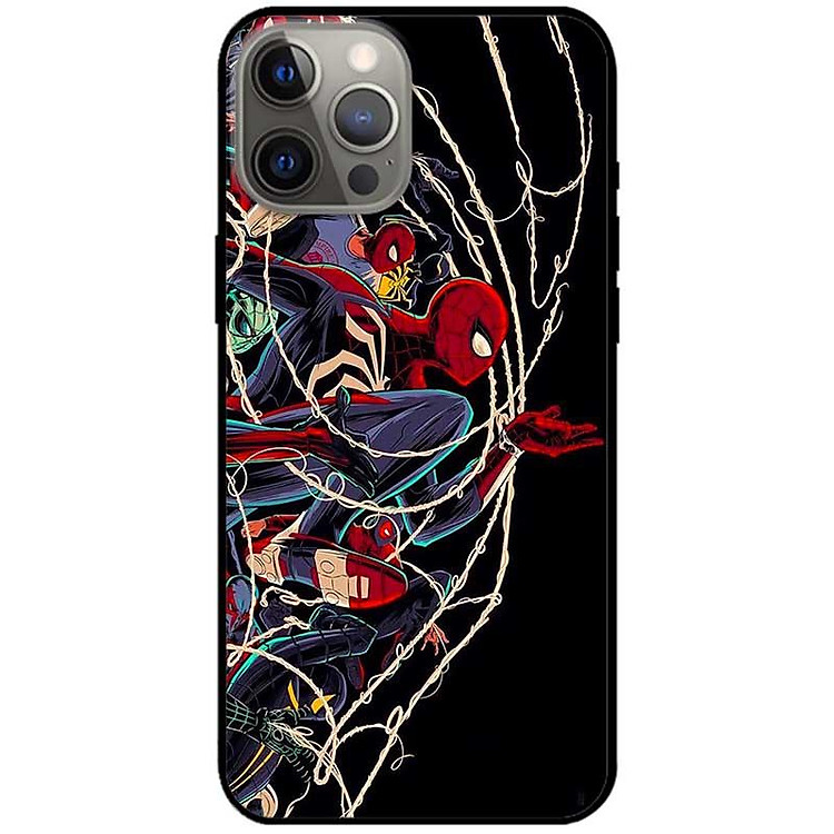 Ốp lưng dành cho Iphone 12 - 12 Pro - 12 Pro Max - 13 Mini - 13 - 13 Pro - 13 Pro Max - Nhện Bắn Tơ - Hàng Chính Hãng
