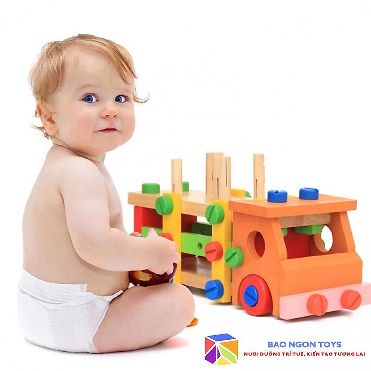 ĐỒ CHƠI XE TẢI LẮP RÁP GIÚP BÉ PHÁT TRIỂN TRÍ TƯỞNG TƯỢNG