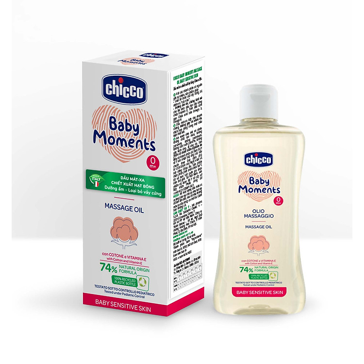 Mua Dầu mát-xa hạt bông Chicco 200ml Chính hãng Ưu đãi - Hình ảnh 3