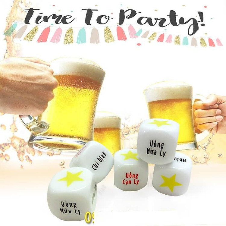 Xúc xắc Xí ngầu 6 mặt (1 cái)