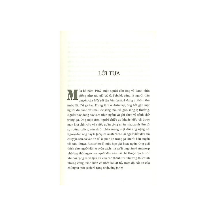 Một Cái Tên - Tác Giả W G Sebald - Ảnh 2