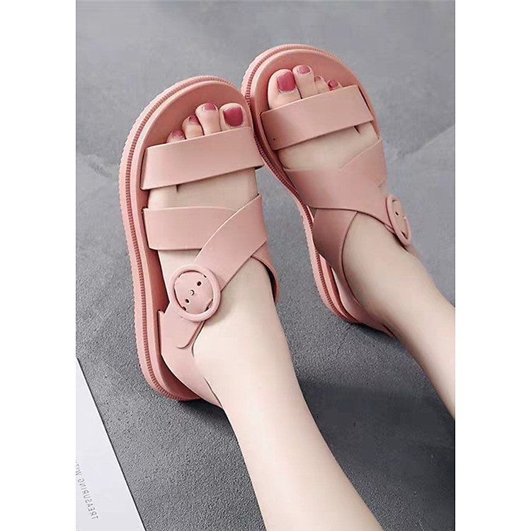 Sandal nữ dép thời trang nhựa dẻo đi mưa