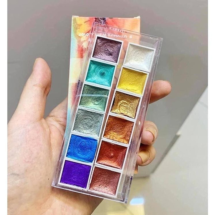 Set 12 màu nhũ nước làm nail HOT