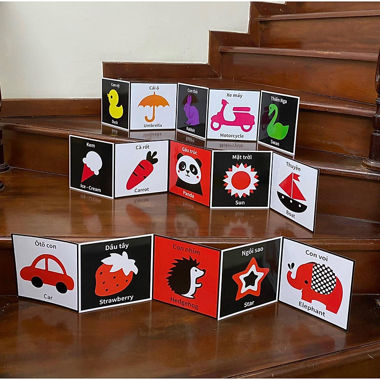 Tranh kích thích thị giác cho trẻ sơ sinh Chính hãng Tiết kiệm - Hình ảnh 4