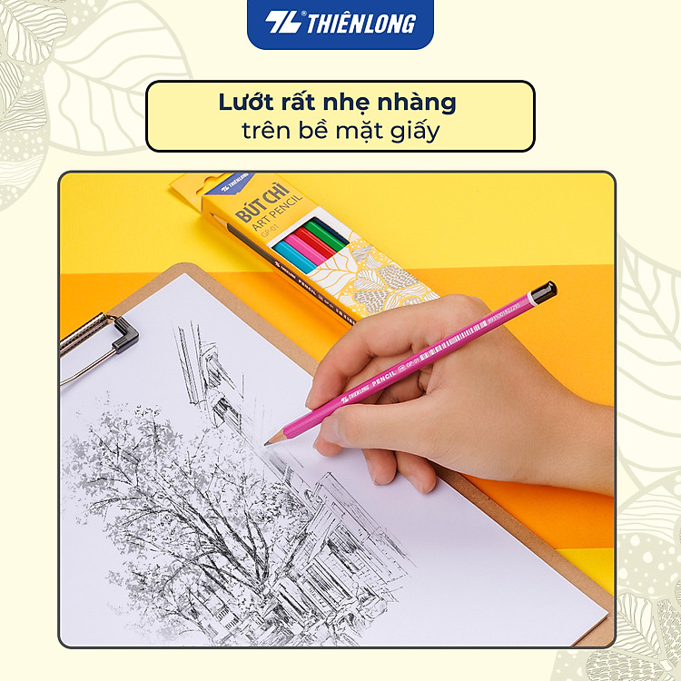 Bộ Bút Chì Gỗ Thiên Long GP-01 (5 chiếc) - Ảnh 3