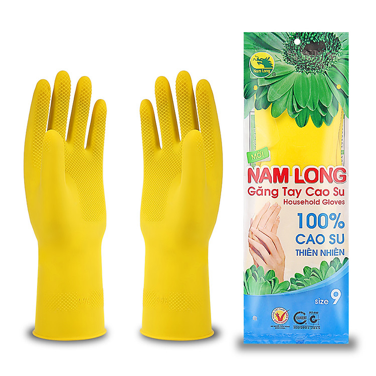 Găng tay cao su Nam Long size 9(L) - 30cm