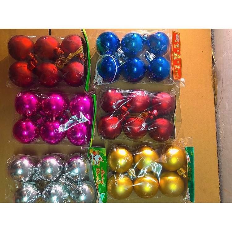 Quả châu treo cây thông Noel (40li) - Ảnh 2