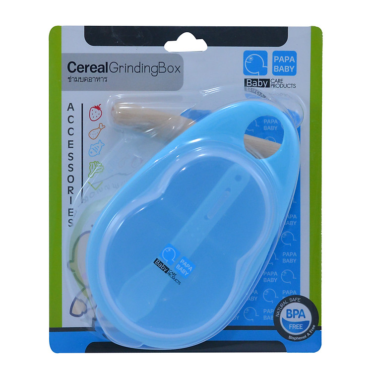 Chén nghiền thức ăn kèm muỗng PAPA, Thái Lan CEQ084