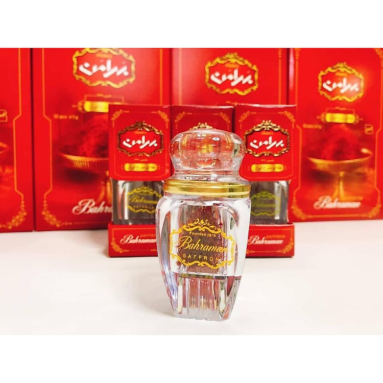 3 Lọ Thủy Tinh Saffron SUPPER NEGIN Nhụy Hoa Nghệ Tây Bahraman (1gram)