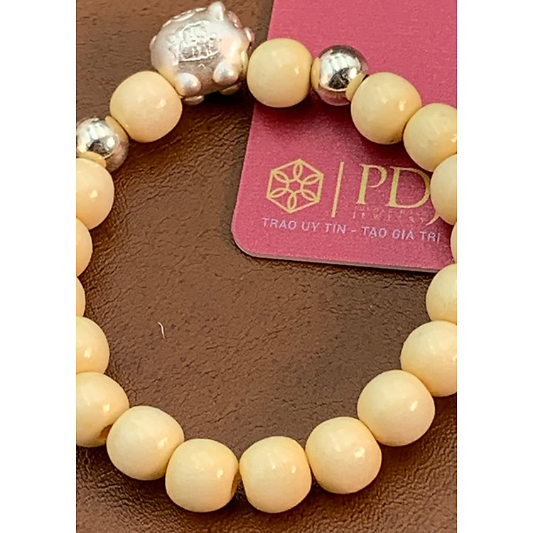 Vòng Dâu Tằm Heo Đồng Tiền Bạc