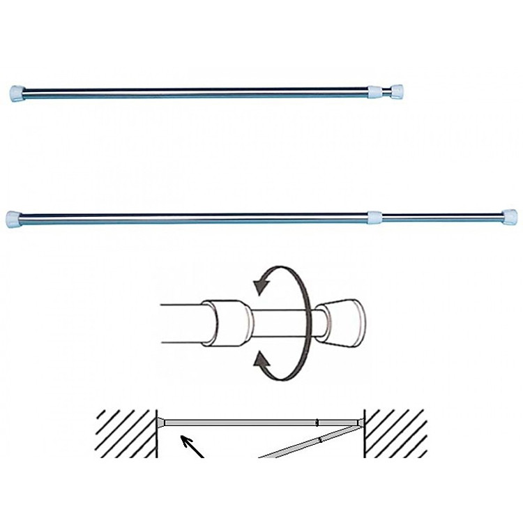 Thanh treo rèm inox co dãn đa năng (110cm-140cm)